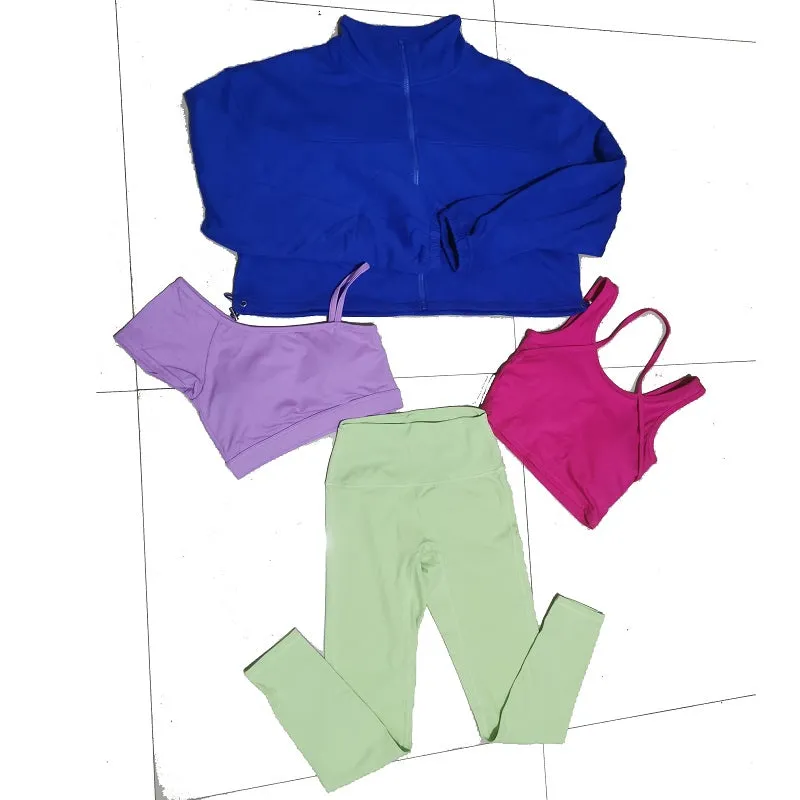 2025 4pcs Leggings Sets For Women Best Price Workout Sets Quick Dry Sportswear Athleisure Wear Sets Women