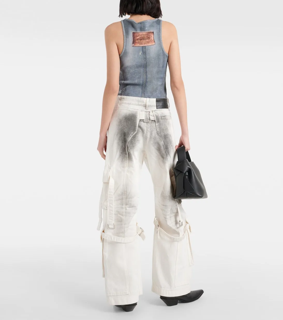 Acne Studios Wide Leg Jeans, Black