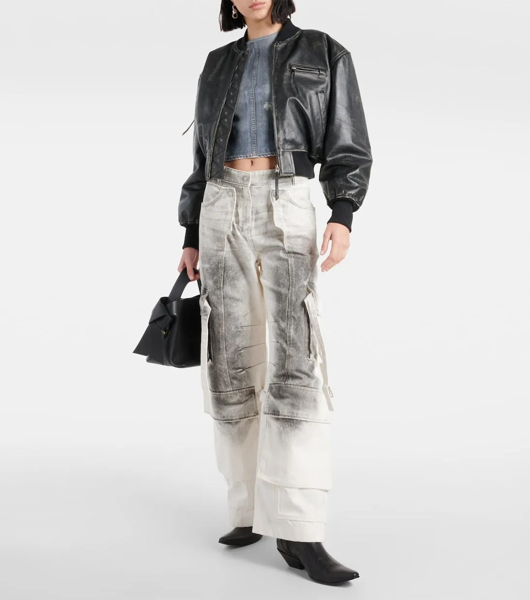 Acne Studios Wide Leg Jeans, Black