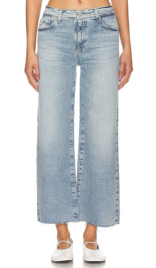 AG Jeans Saige Wide Leg Crop in Blue