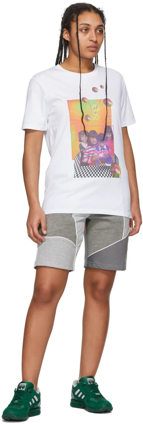 Ahluwalia Grey Patchwork Shorts