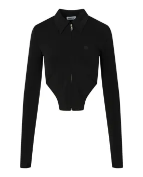 AMBUSH Womens Zip Up Cropped Top