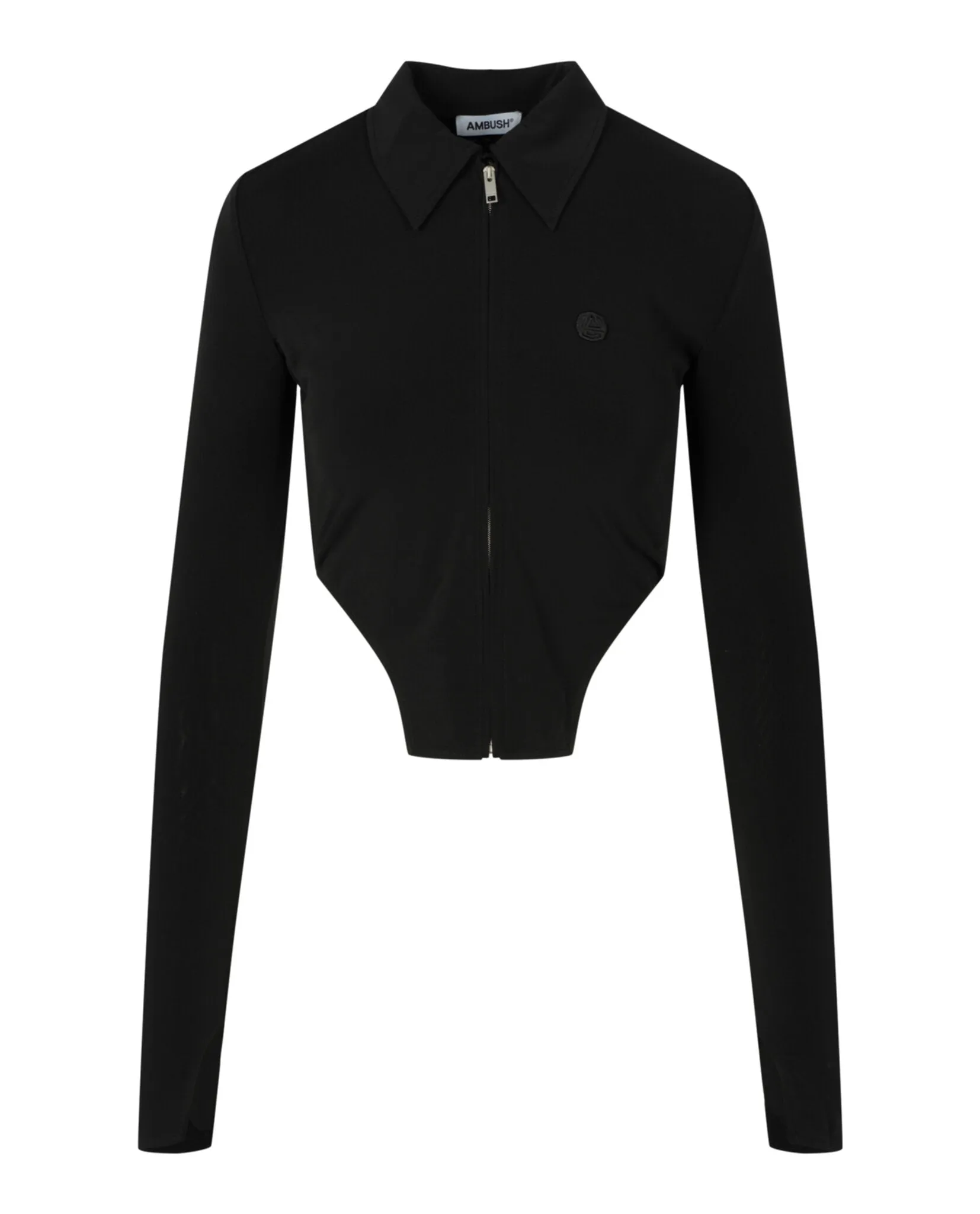AMBUSH Womens Zip Up Cropped Top
