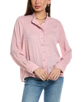 Anna Kay Armanc Cashmere-Blend Blouse