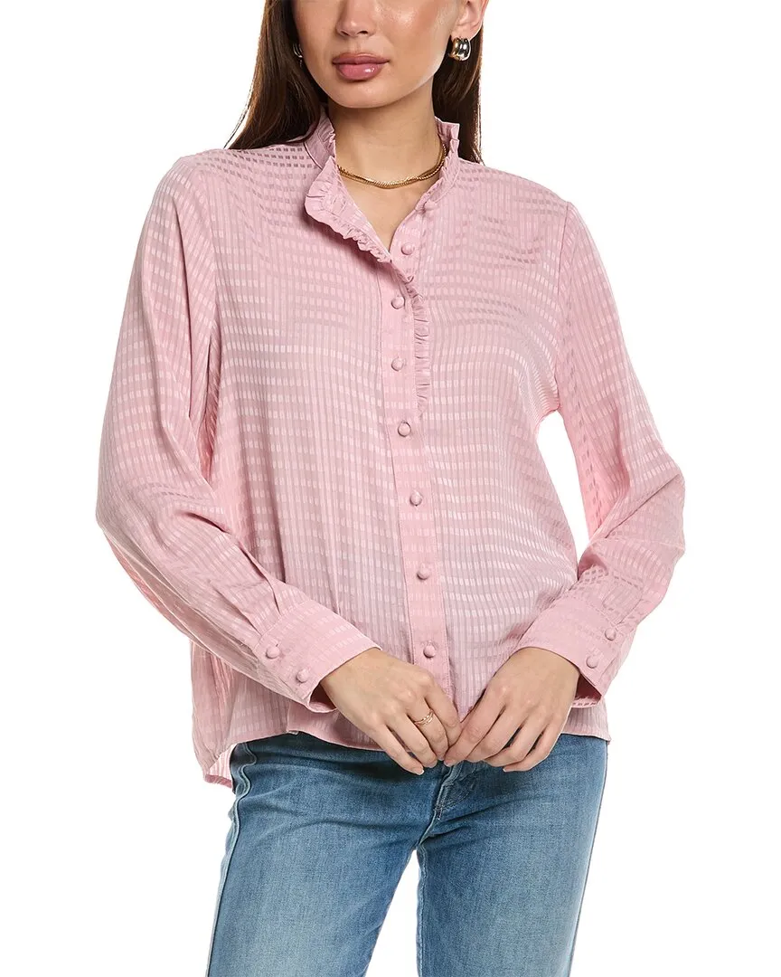 Anna Kay Armanc Cashmere-Blend Blouse