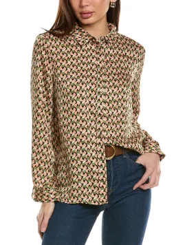 Anna Kay Corine Cashmere-Blend Blouse