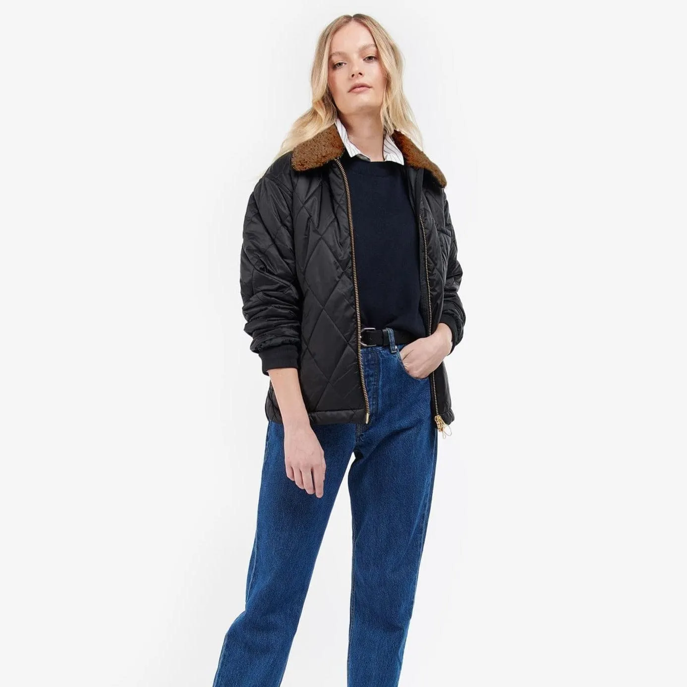 Barbour Vaila Quilted Jacket Black