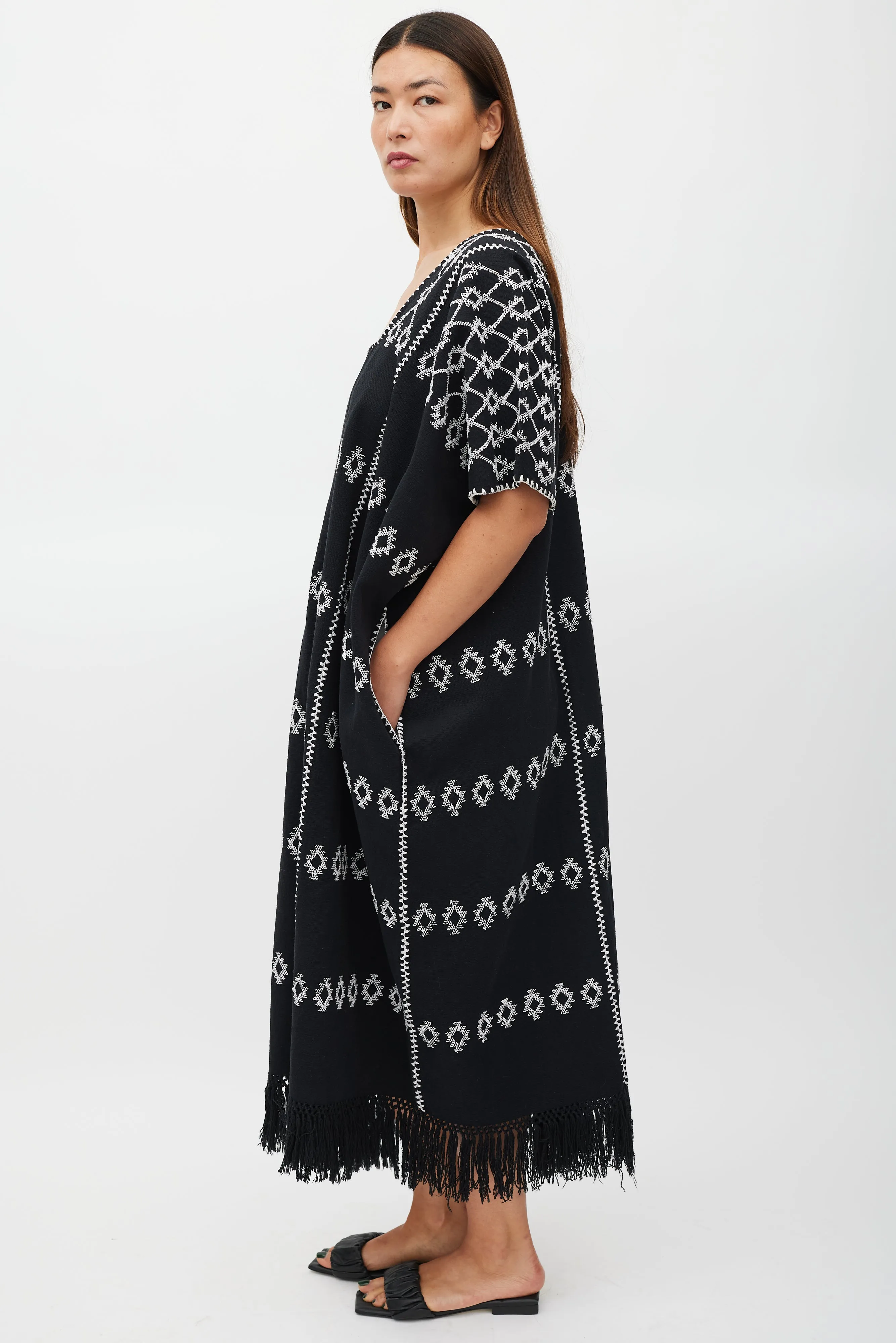 Black & White Emboirdered No.60 Dress
