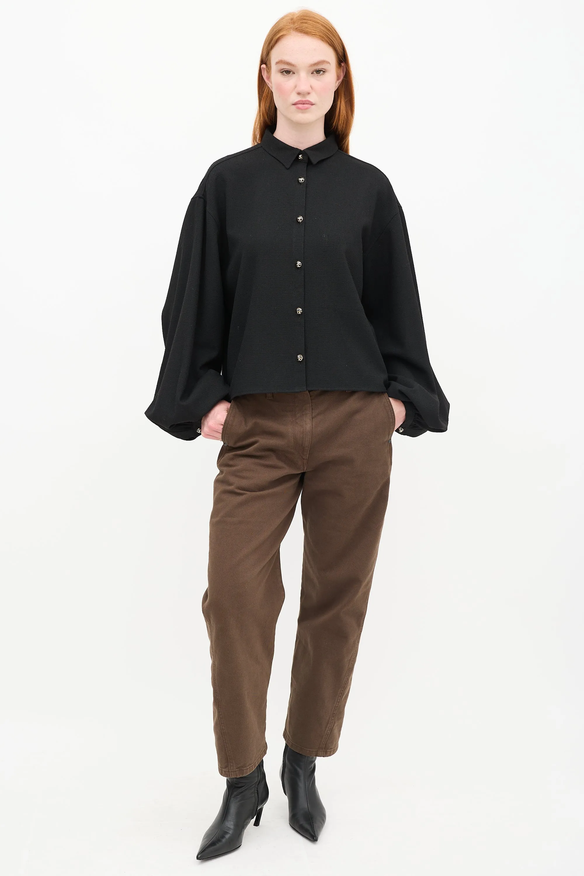 Black Woven Shirt
