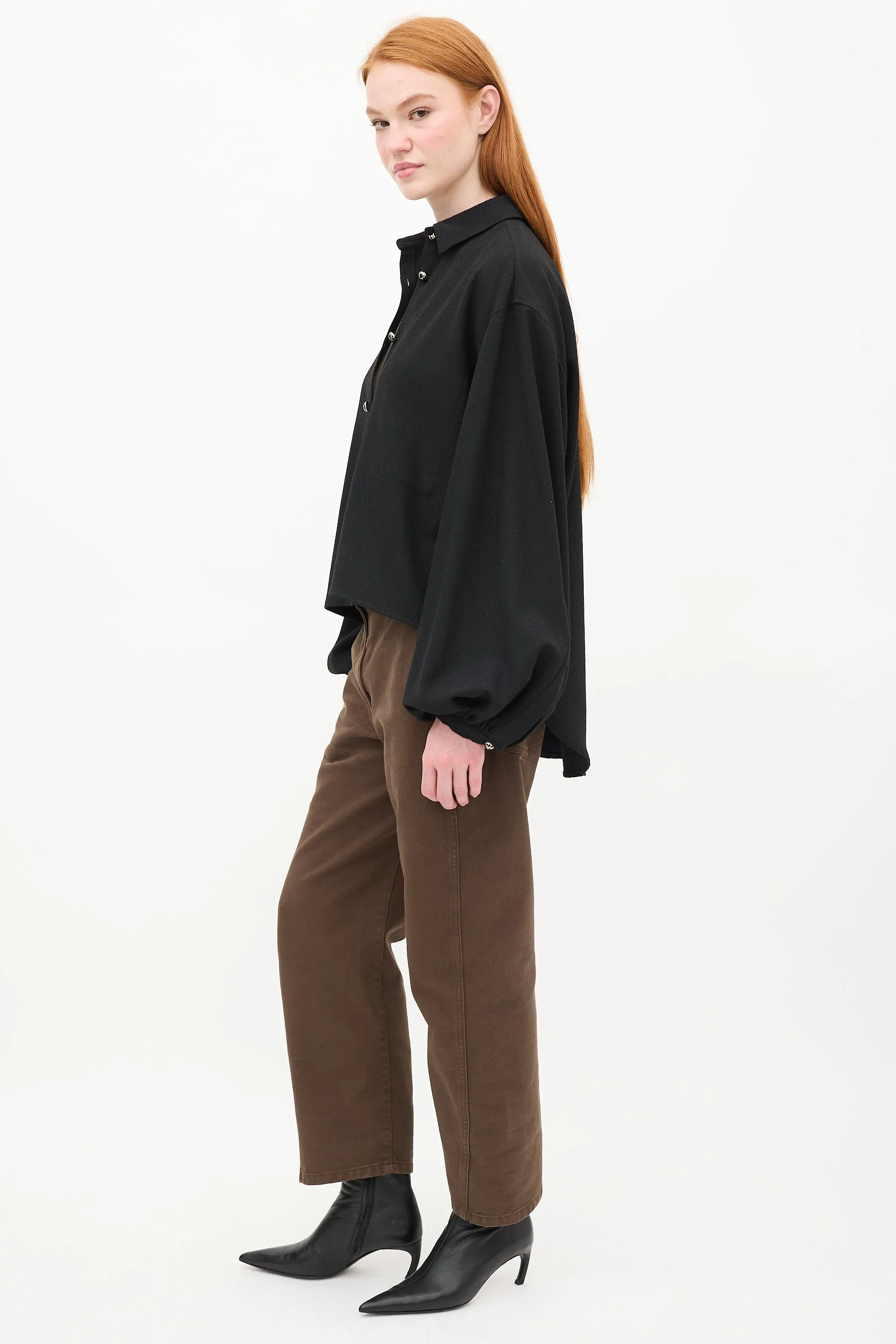 Black Woven Shirt
