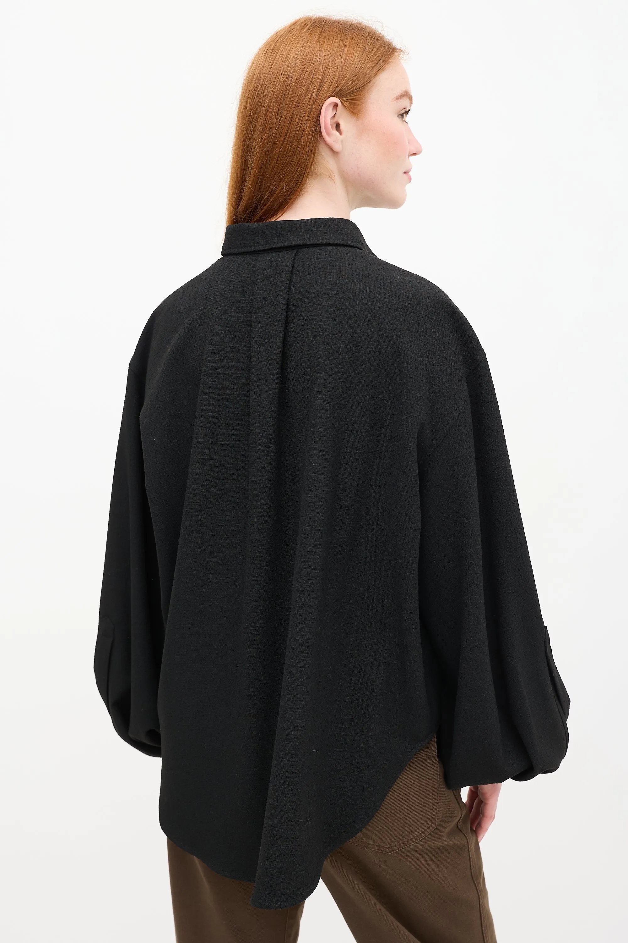 Black Woven Shirt