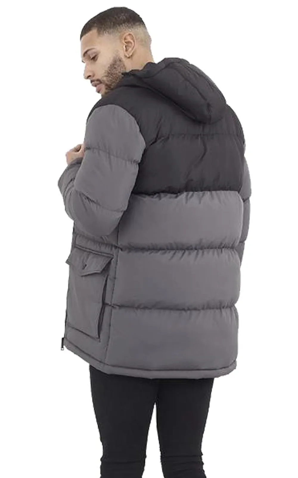 Brave Soul Men Padded Quilted Winter Jacket