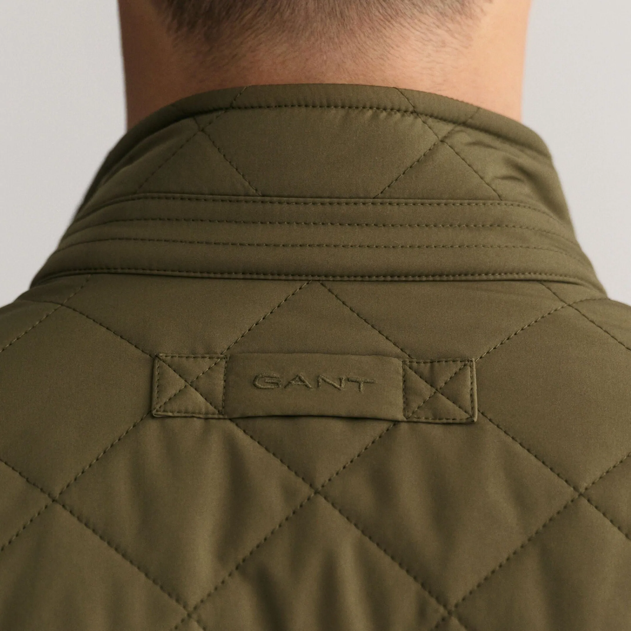 Gant Quilted Windcheater Vest in Juniper Green