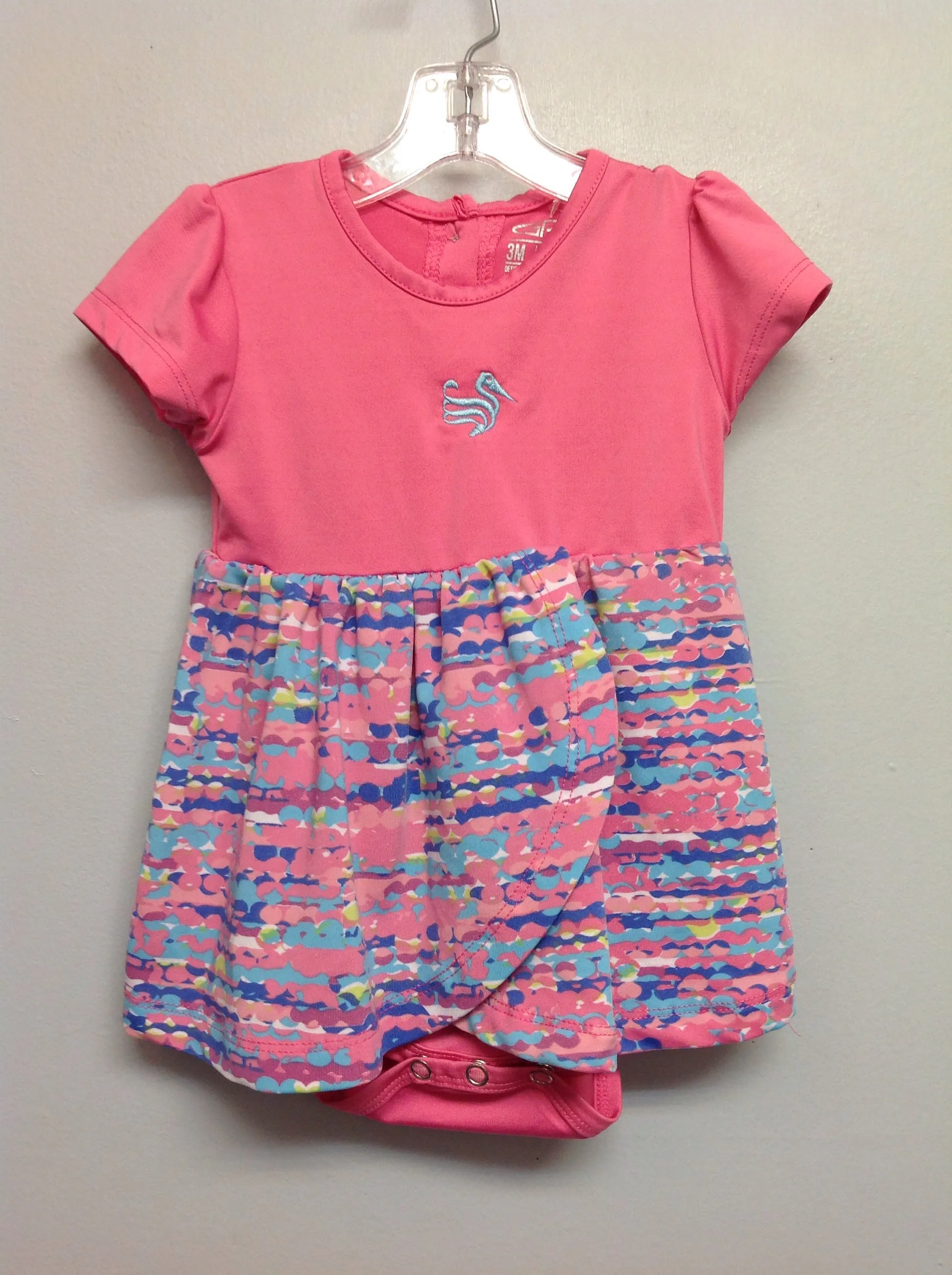 Garb performance Size 3M Pink & Blue Nylon Infant Girls Onesies & Tees