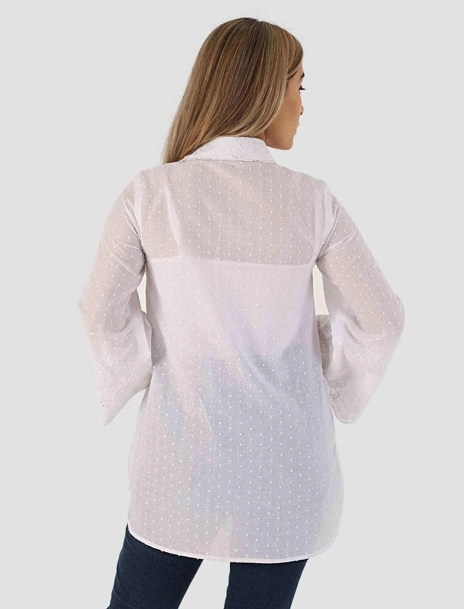 High-Low Top With Bell Sleeve