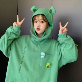 Kawaii Frog Hoodie
