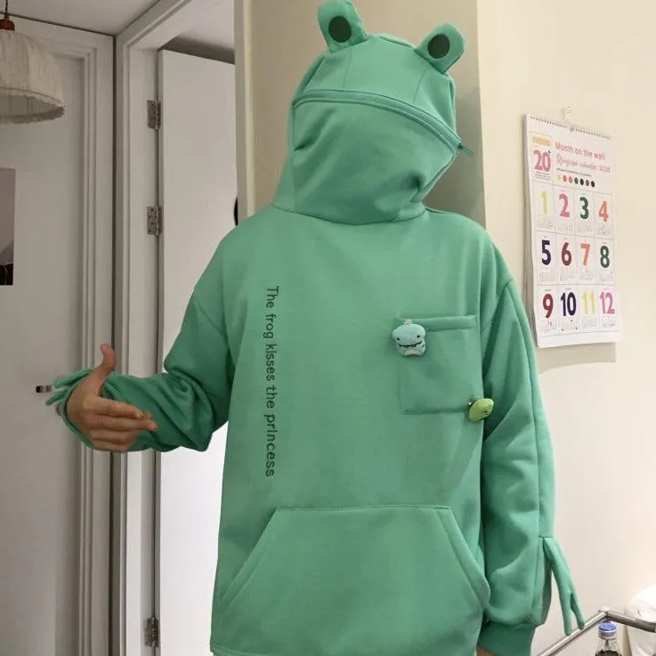 Kawaii Frog Hoodie