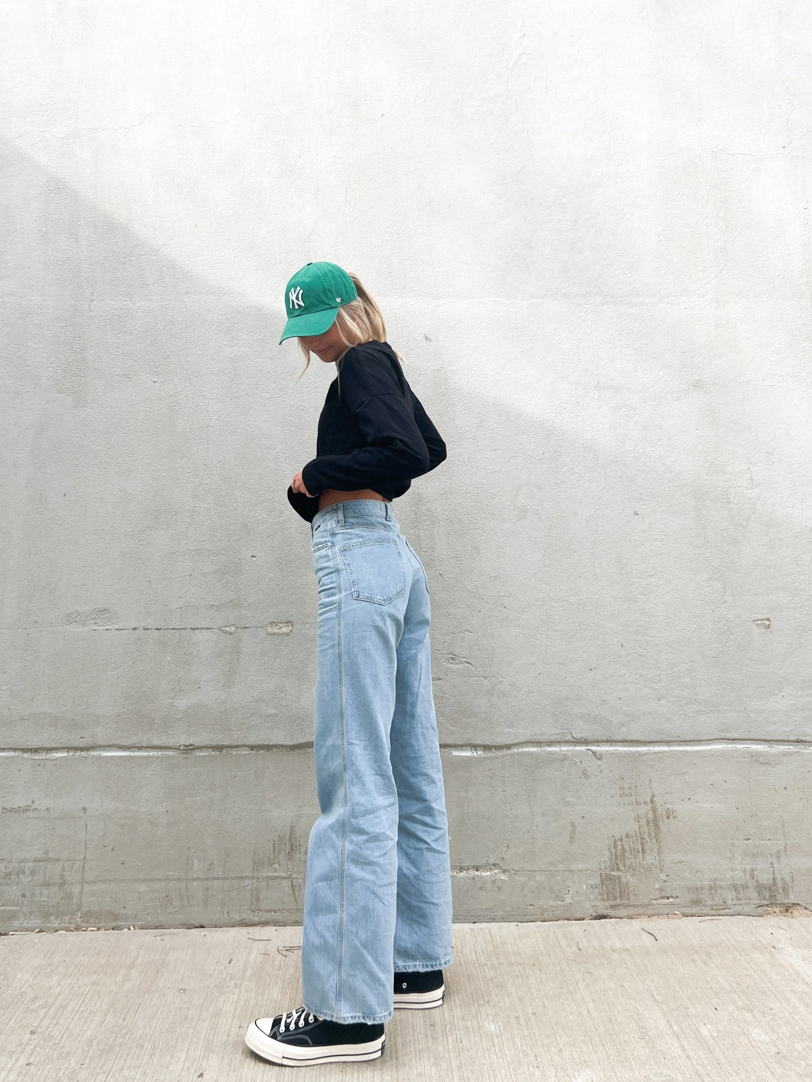Miami Wide Leg Jeans | Light Organic Blue