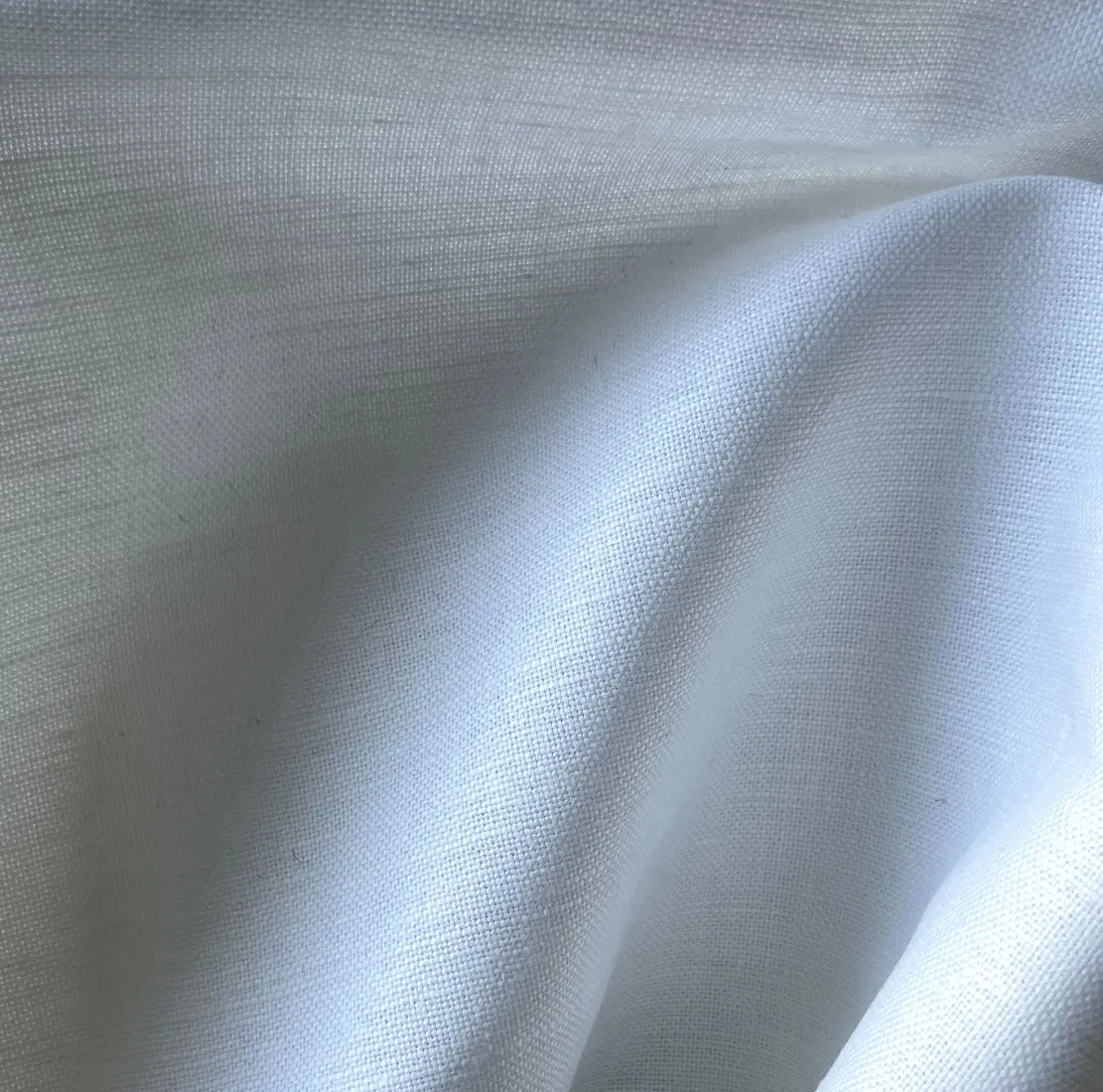 Mid-Weight Bright White Linen (Made in Poland)