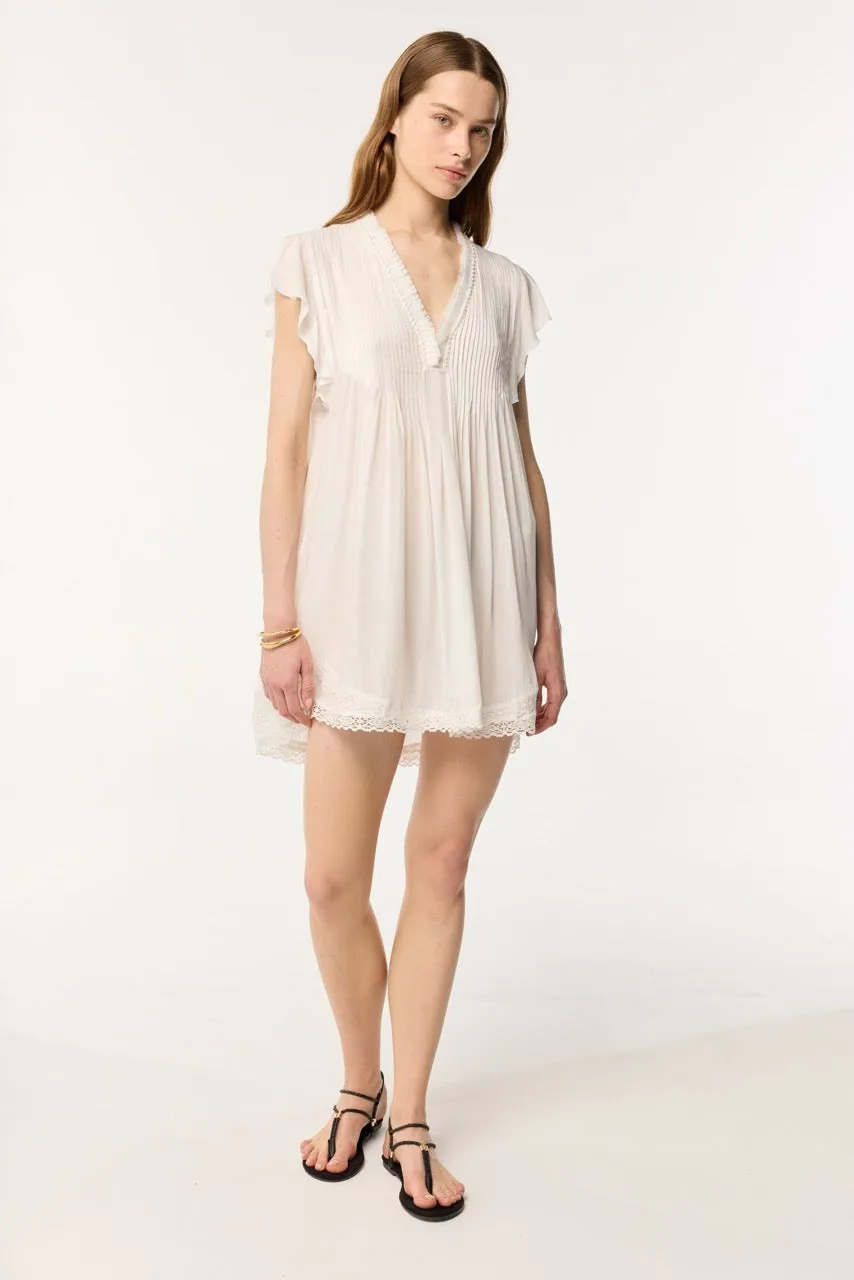 Mini Dress Sasha - Optic White