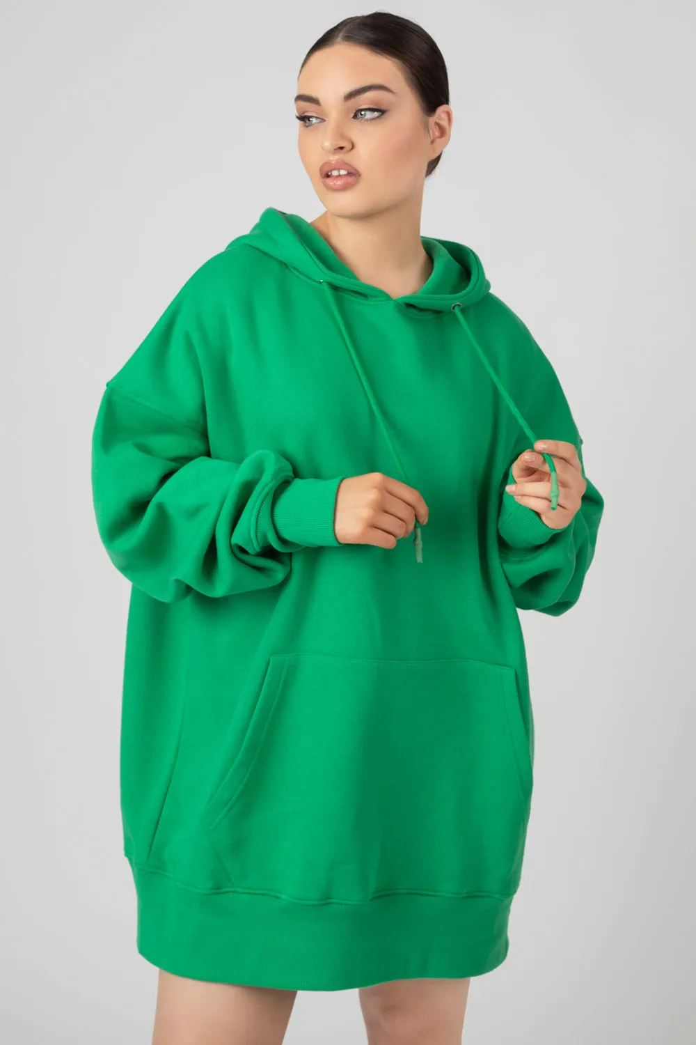 Oversized Sweat Hoodie Green