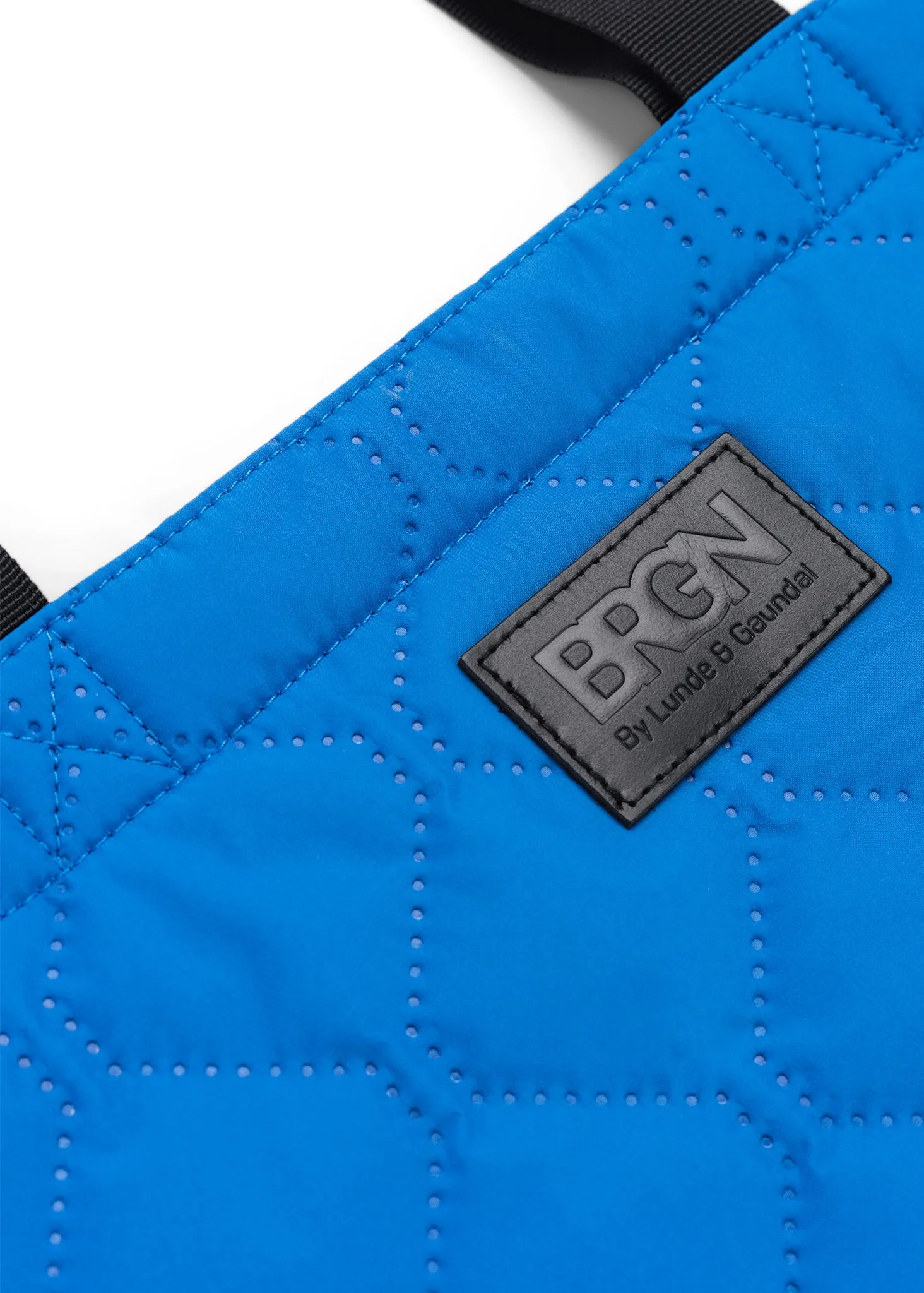 Quilted Tote Bag - Palace Blue