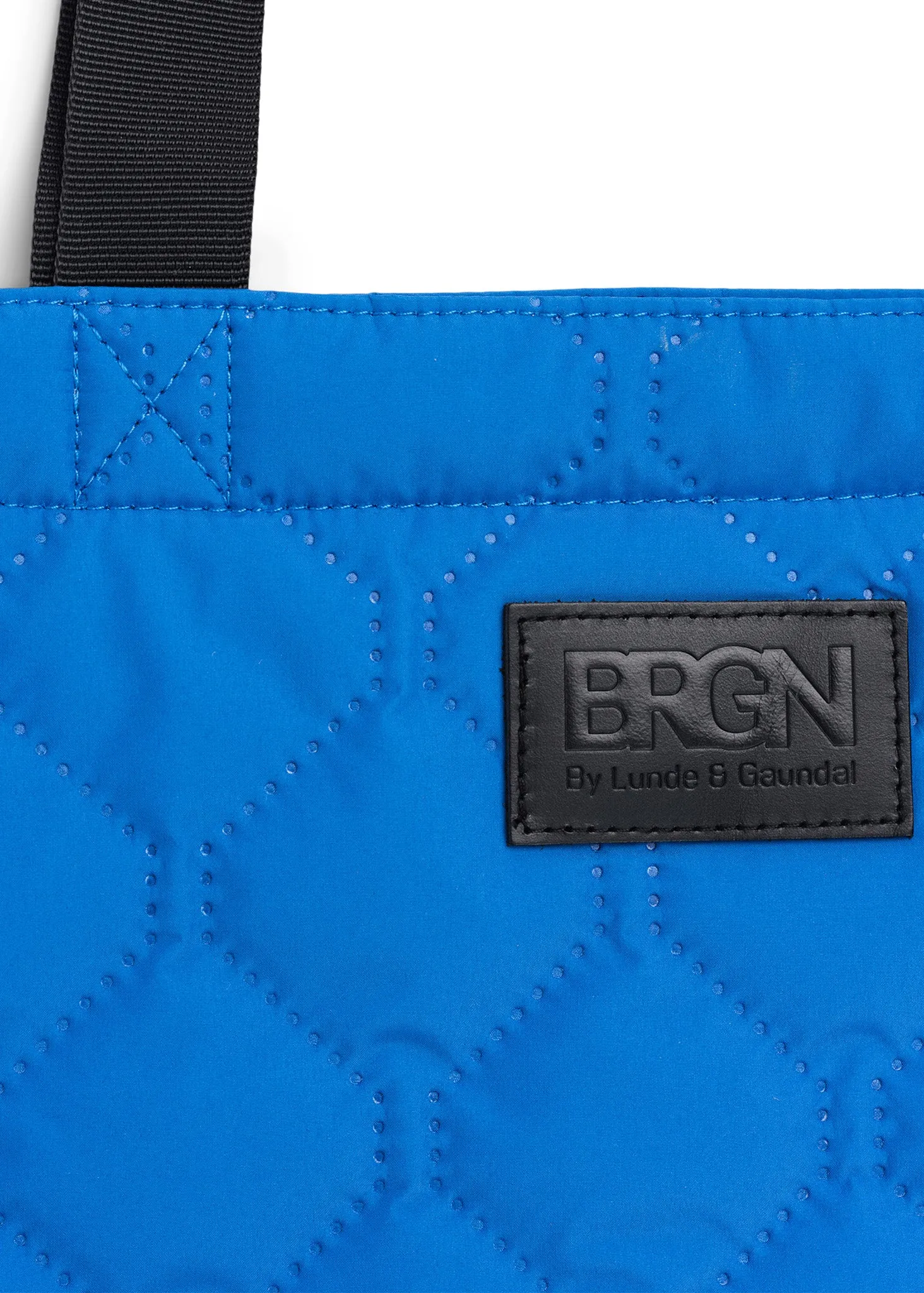 Quilted Tote Bag - Palace Blue