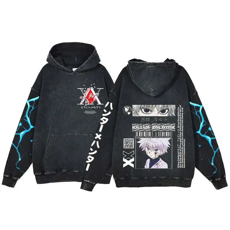 "ZOLDYCK PRODIGY" - Hunter X Hunter Anime Vintage / Acid Washed Hoodies