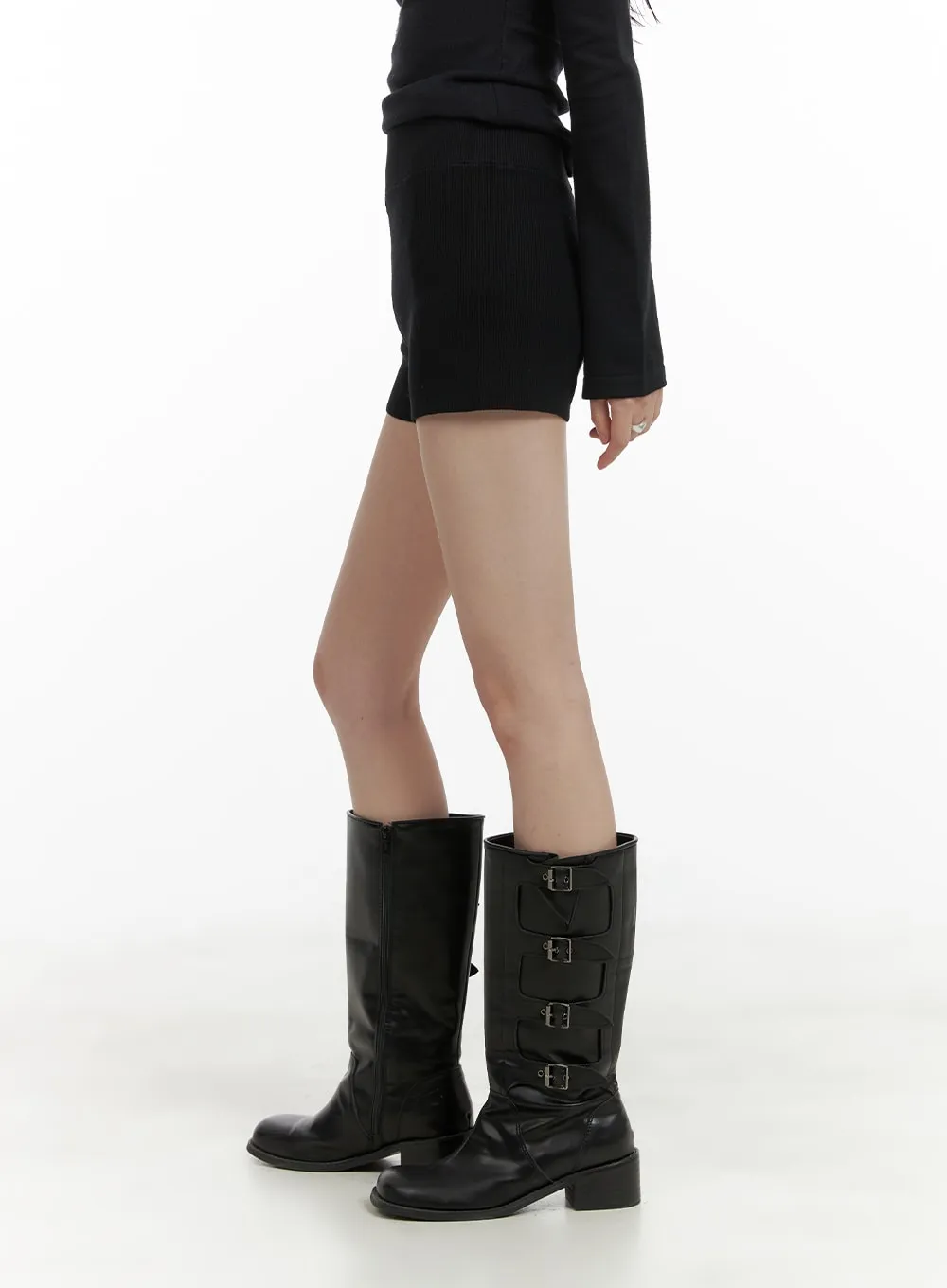 Ribbed Knit Shorts CA419