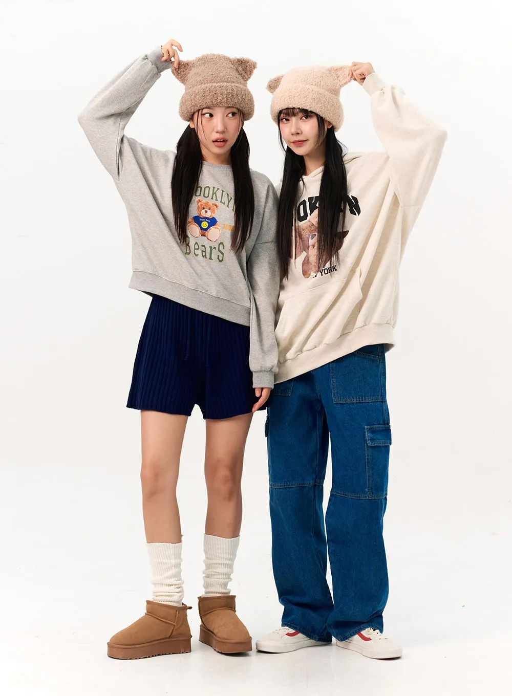 Ribbed Knit Shorts IO317