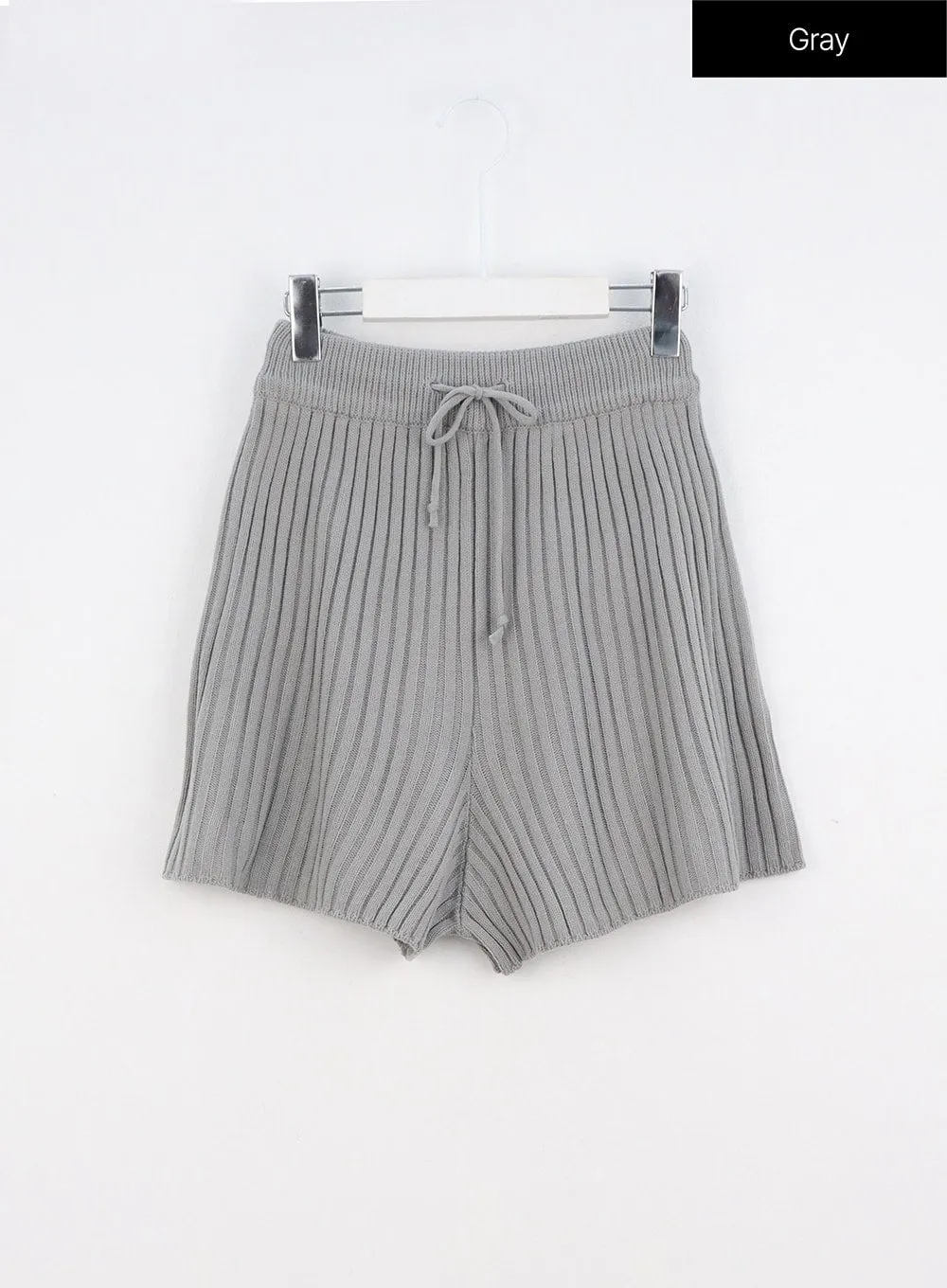 Ribbed Knit Shorts IO317
