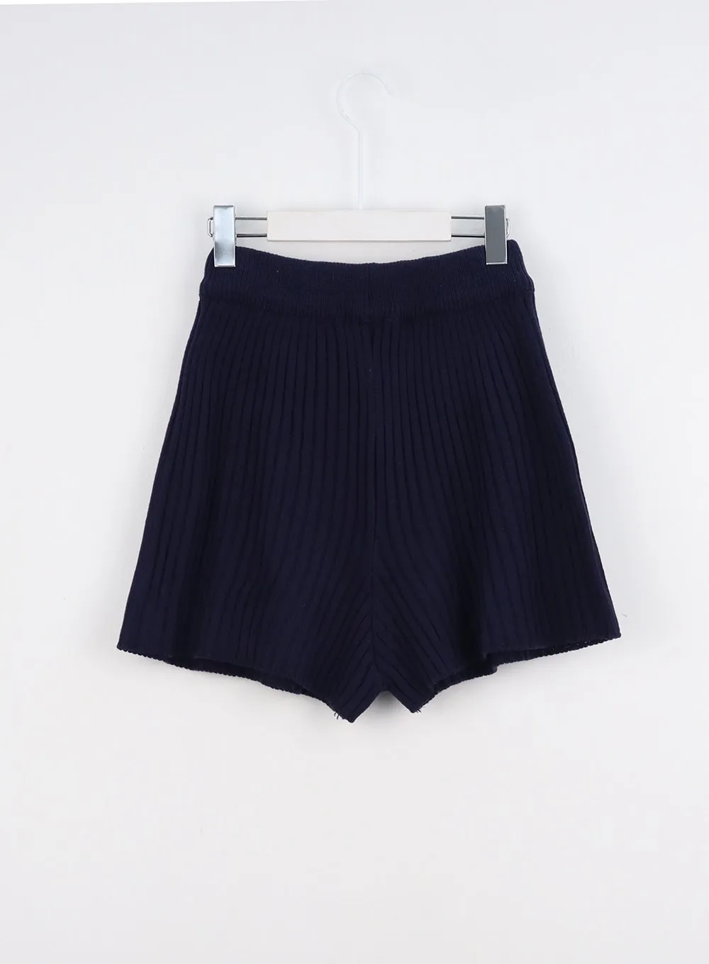 Ribbed Knit Shorts IO317