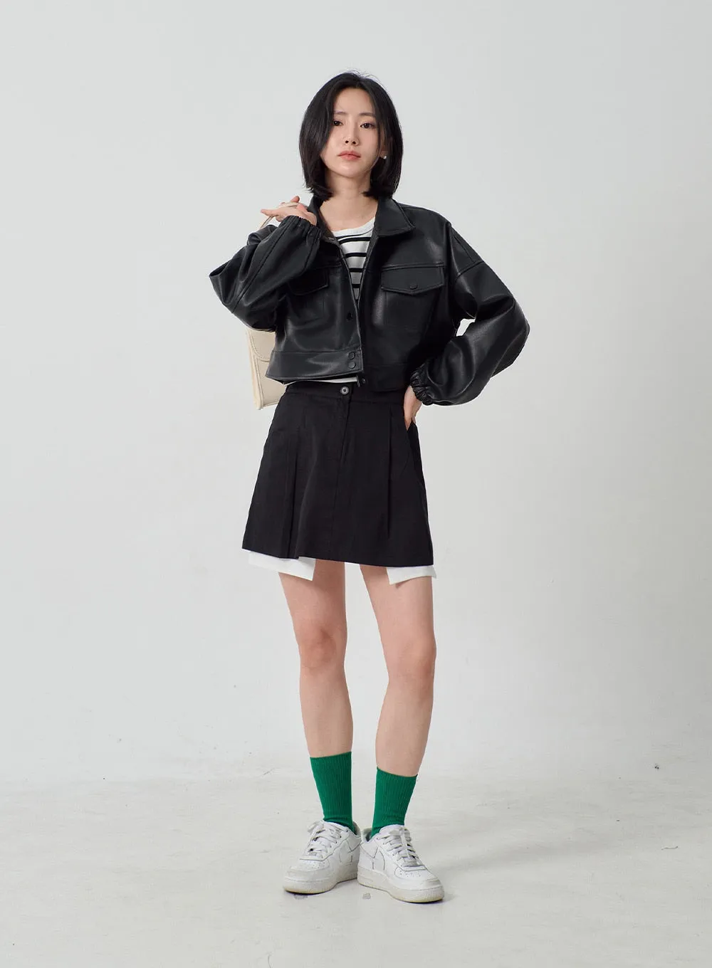 Ribbed Knit Socks OJ331