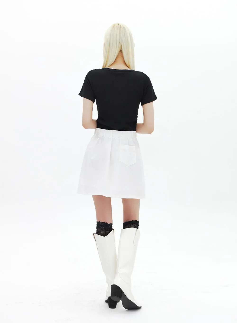 Ribbed Knit Tee BA320