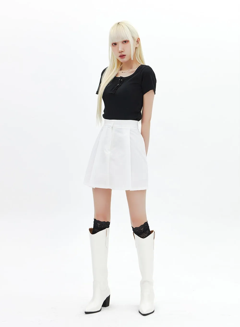 Ribbed Knit Tee BA320
