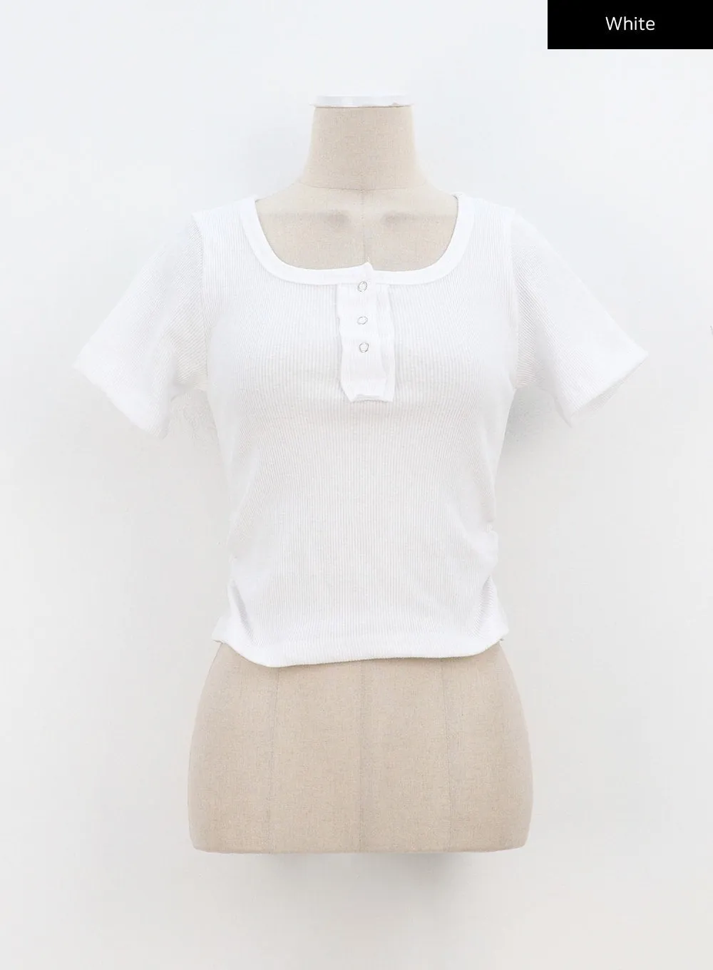Ribbed Knit Tee BA320
