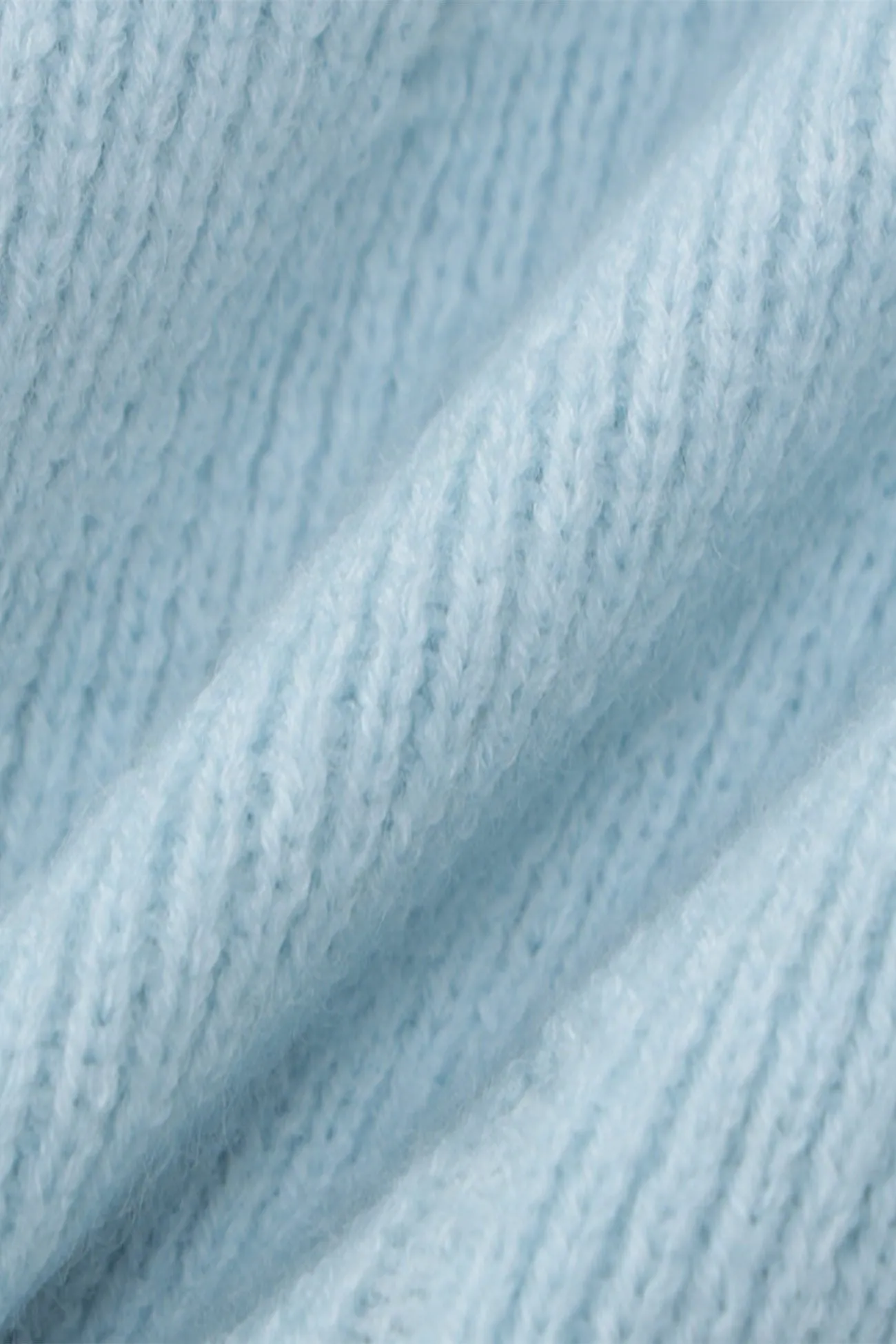Sky Blue Button-Front Knitted Two Piece Skirts