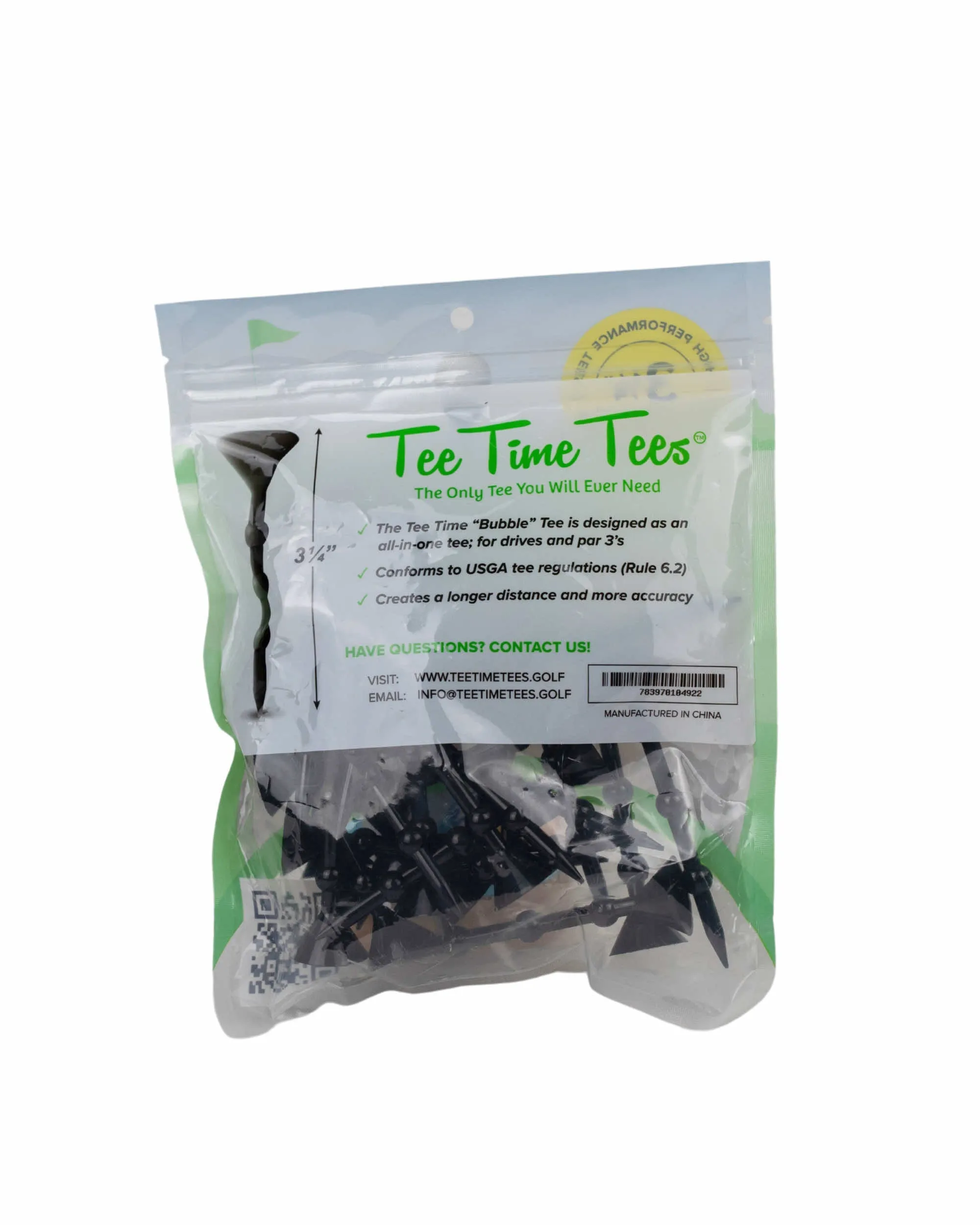 The 'Bubble' Golf Tee - Black