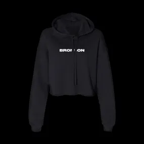 Womens Bolt Cutter Crop Hoodie / Black