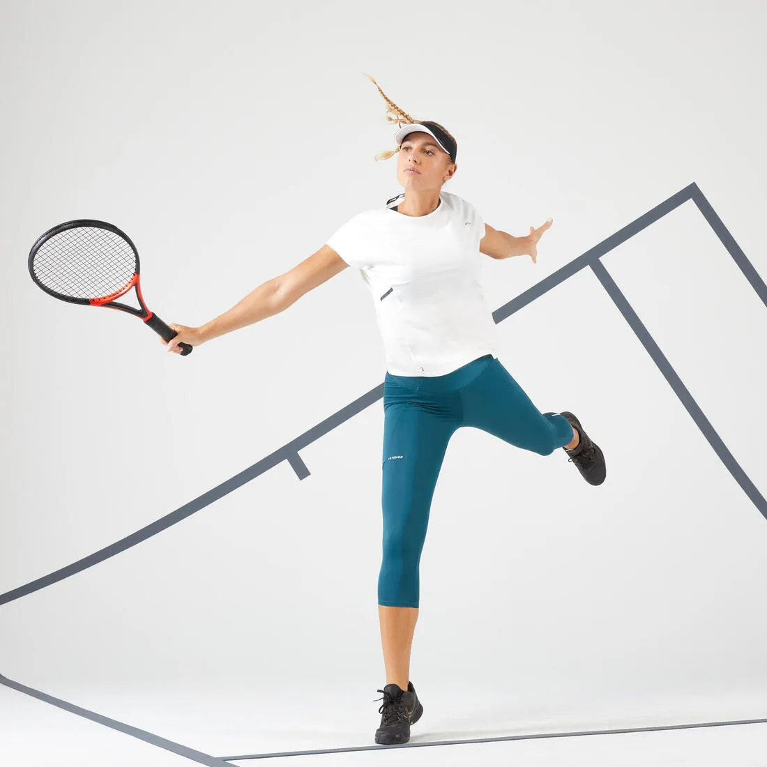 Women's Tennis Quick-Dry Cropped Leggings Hip Ball